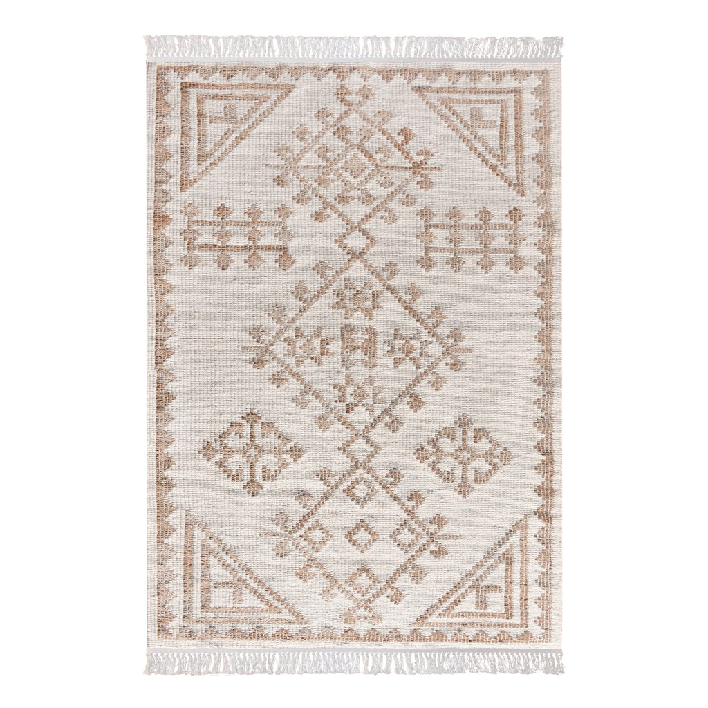 Area Rug, Bedroom Rug, Living Room Rug, Living Area Rug, Indian Rug, Office Carpet, Office Rug, Shop Rug Online, Jute, Wool, Natural, Natural White, Punja, Flat Weave, tribal