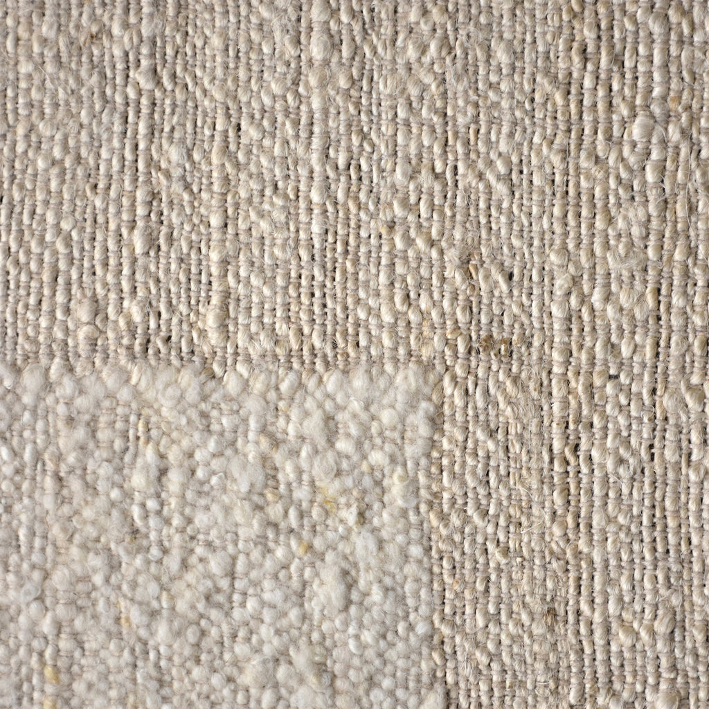 LABOREC RUG - IVORY - NZ WOOL/JUTE - HANDWOVEN