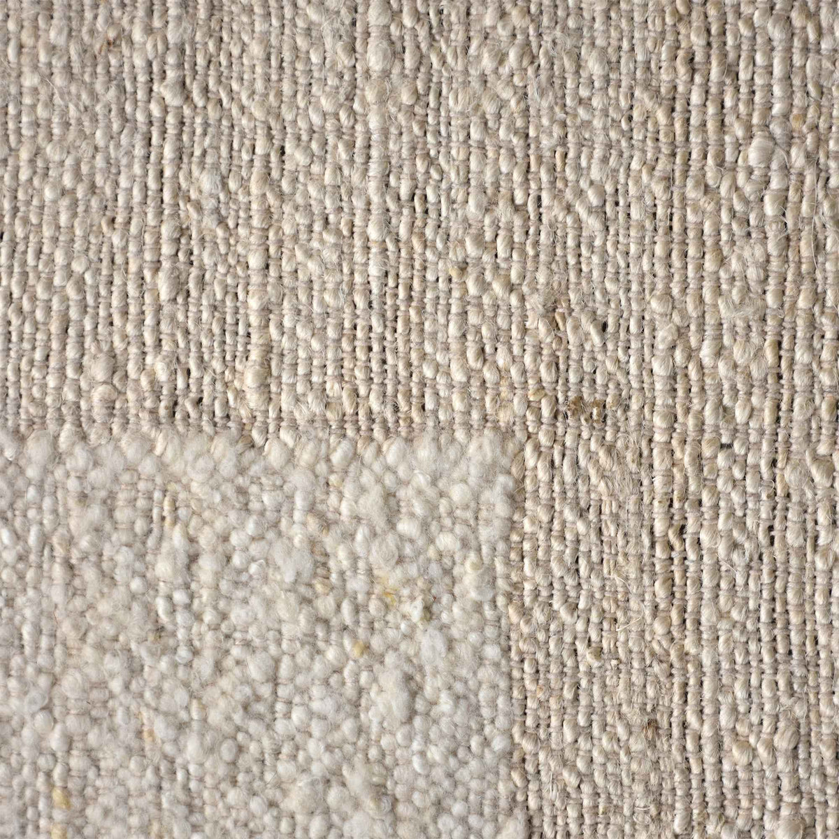 Monolith & Heart Laborec Hand-Carved New Zealand Wool & Jute Rug, Ivory