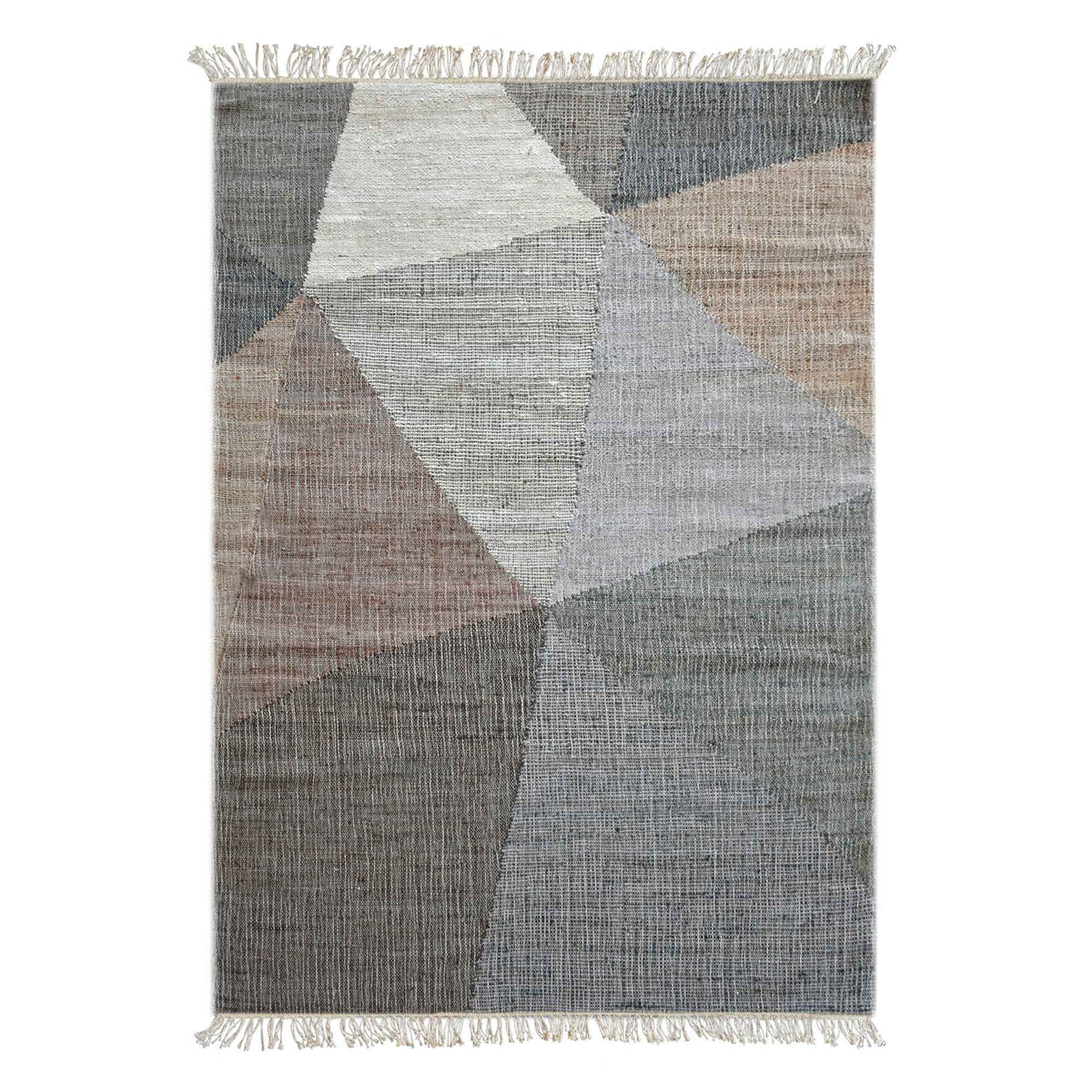 Monolith & Heart Laina Hand-Woven Hemp & Cotton Rug, Natural