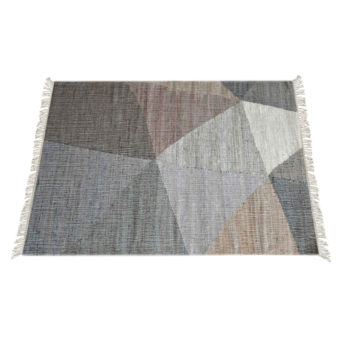 Monolith & Heart Laina Hand-Woven Hemp & Cotton Rug, Natural