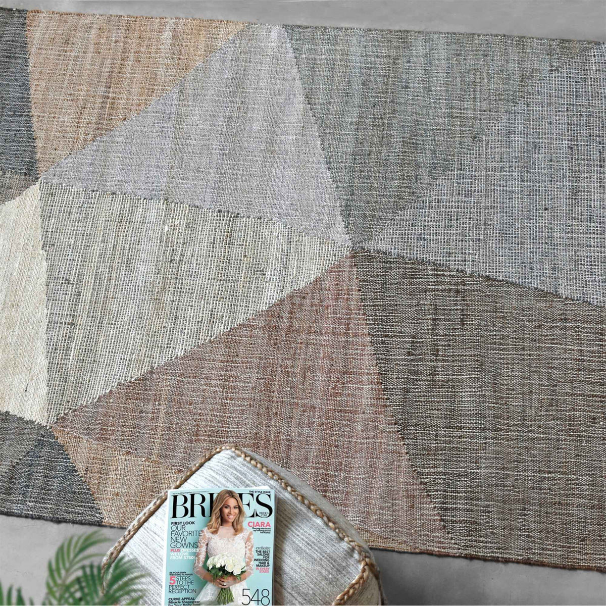 Monolith & Heart Laina Hand-Woven Hemp & Cotton Rug, Natural