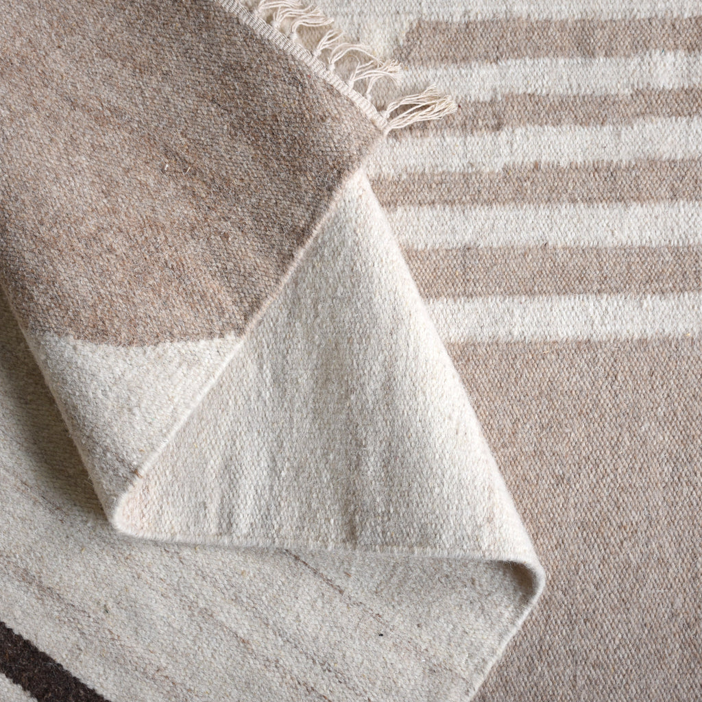 LARRABEE RUG - IVORY/BEIGE - HAND WOVEN - WOOL