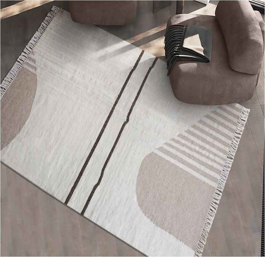 LARRABEE RUG - IVORY/BEIGE - HAND WOVEN - WOOL
