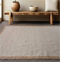 LORINA RUG - IVORY/NATURAL - PUNJA KELIM - NZ WOOL + JUTE