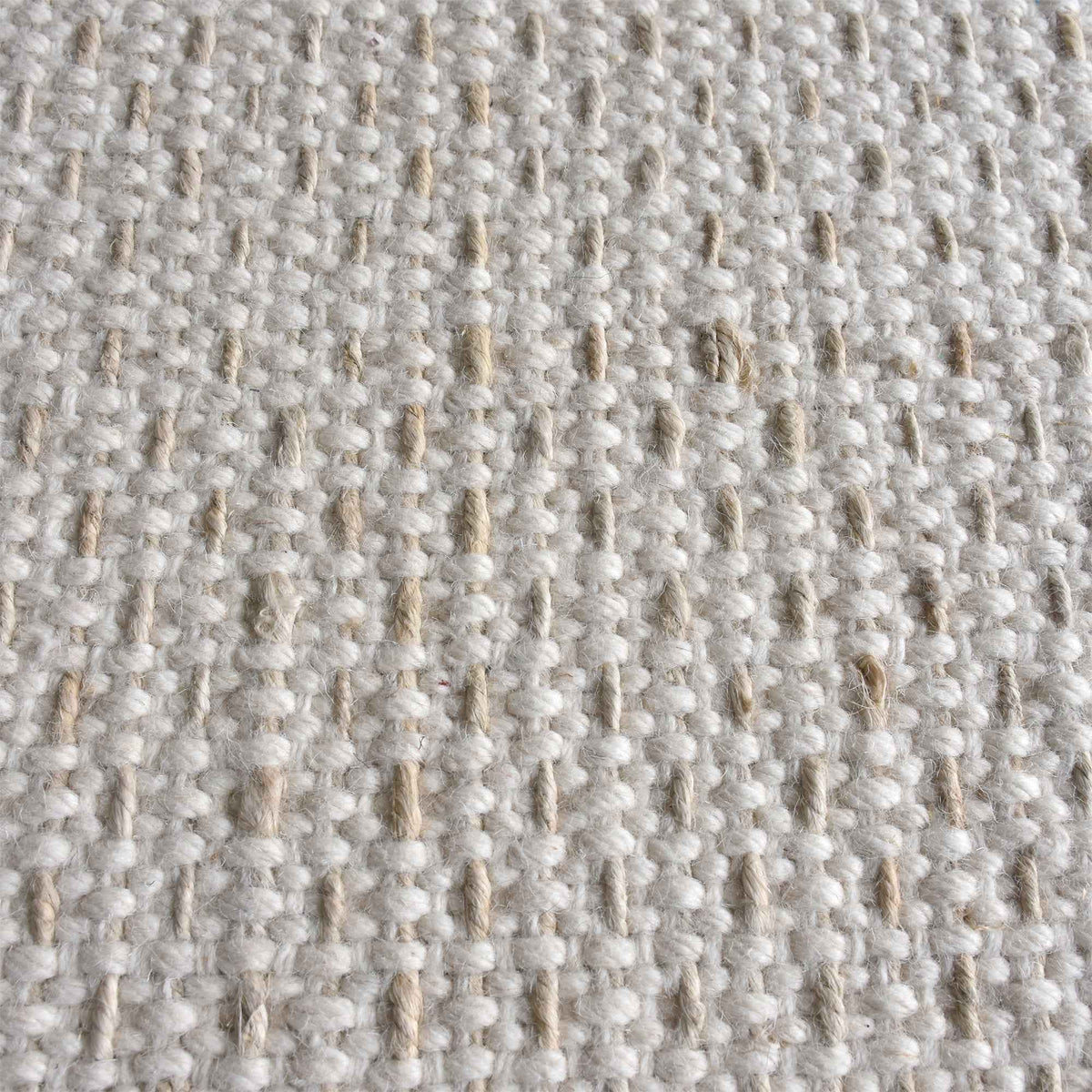 Monolith & Heart Lucerne Hand-Woven Wool & Jute Rug, Natural White