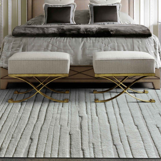 LYNDEN II RUG - NZ WOOL - HANDWOVEN - IVORY