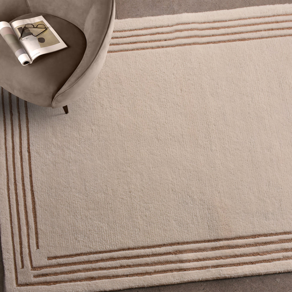 MANGIN RUG - NZ WOOL/ JUTE