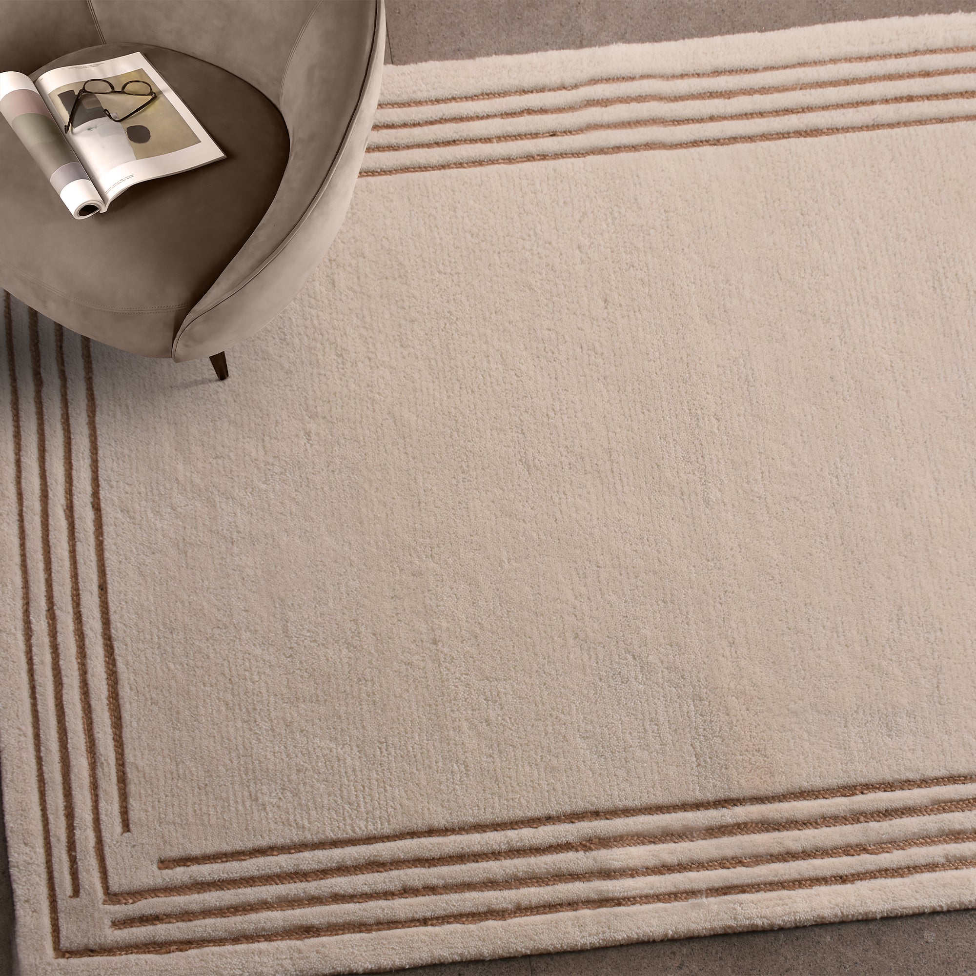 MANGIN RUG - NZ WOOL/ JUTE