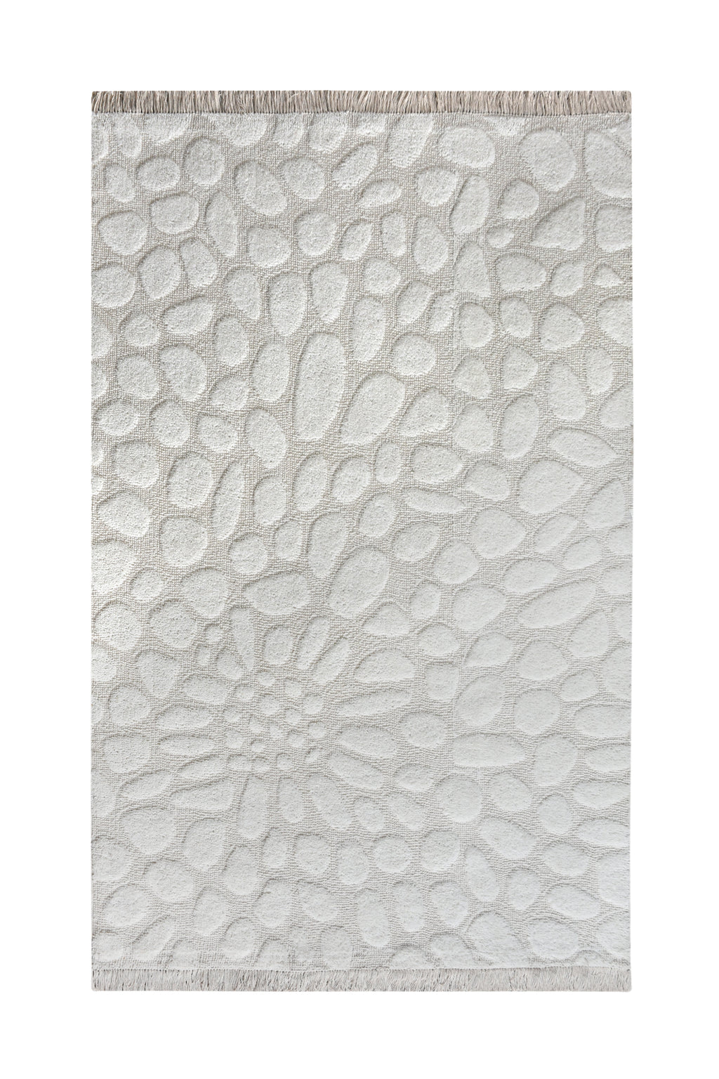 MARILYN-II RUG WITH FRINGES - IVORY - TABLE TUFTED - WOOL