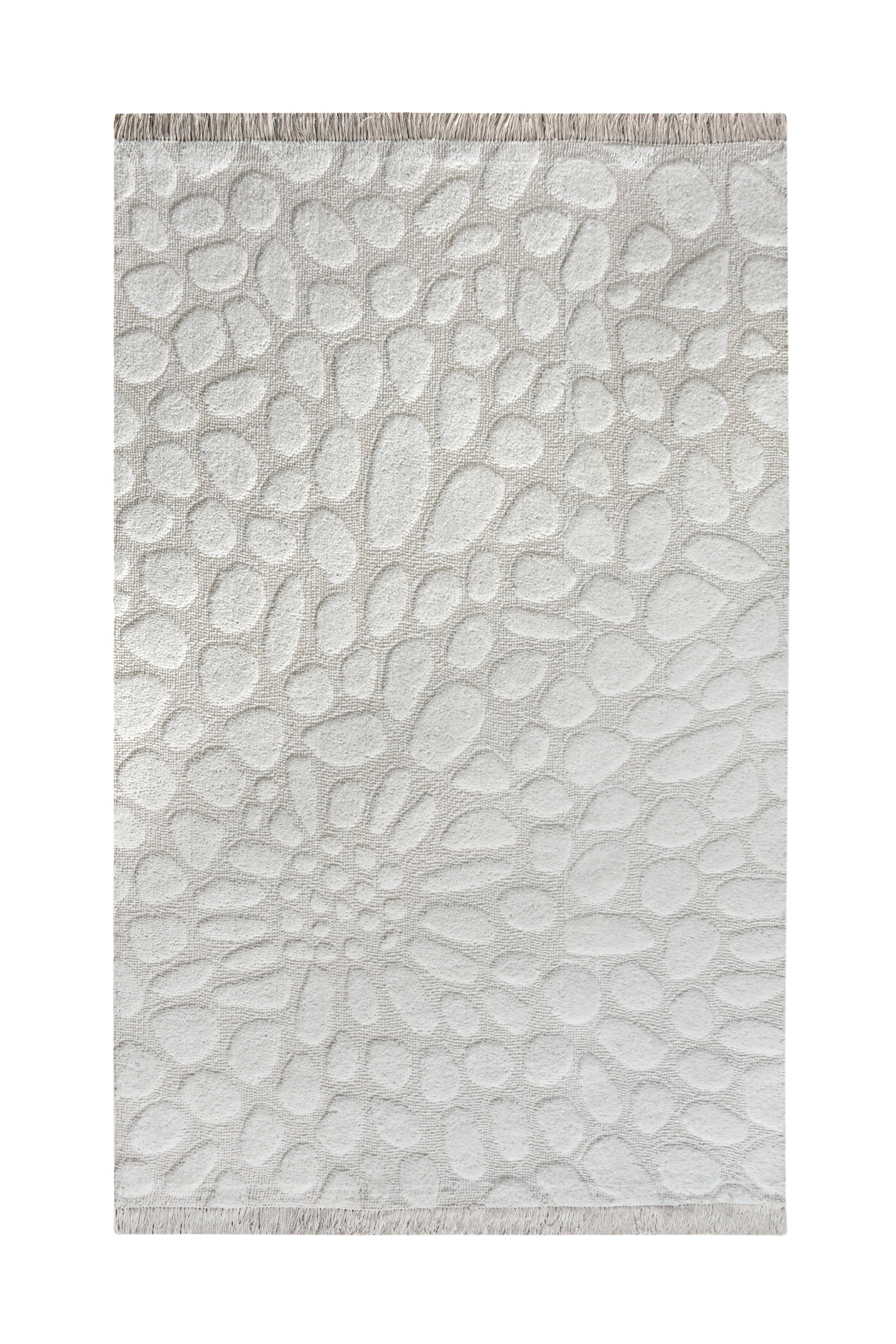 MARILYN-II RUG WITH FRINGES - IVORY - TABLE TUFTED - WOOL