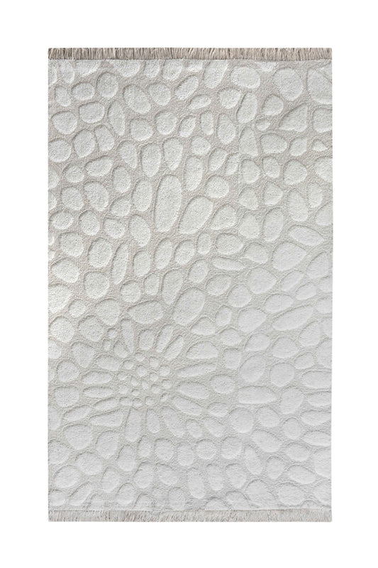 MARILYN-II RUG WITH FRINGES - IVORY - TABLE TUFTED - WOOL