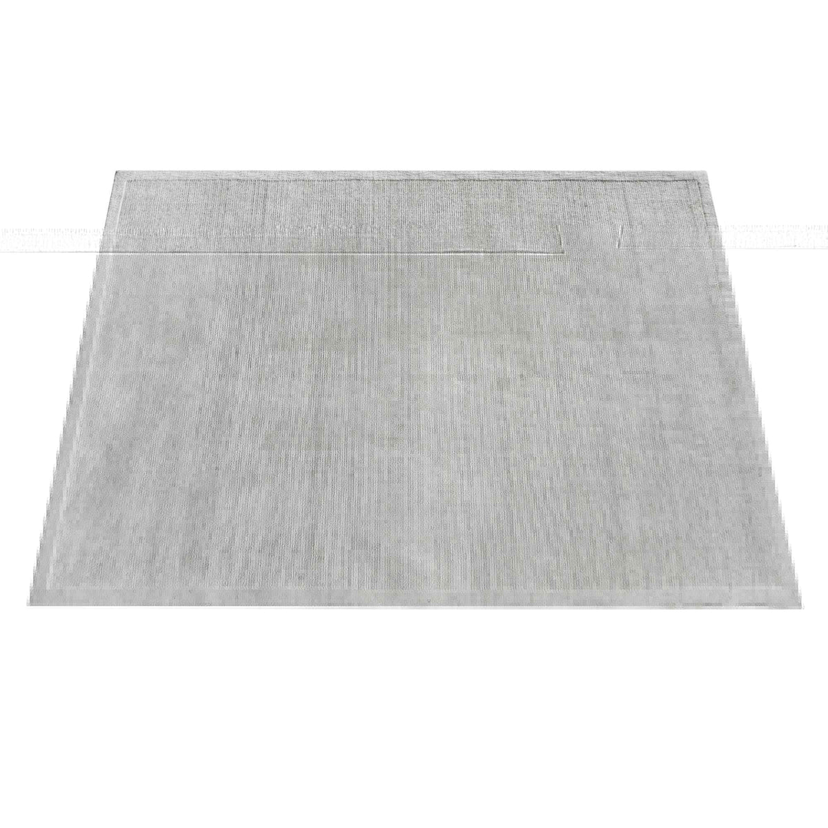 Monolith & Heart Martinet Hand-Woven Recycled PET Rug, Light Grey