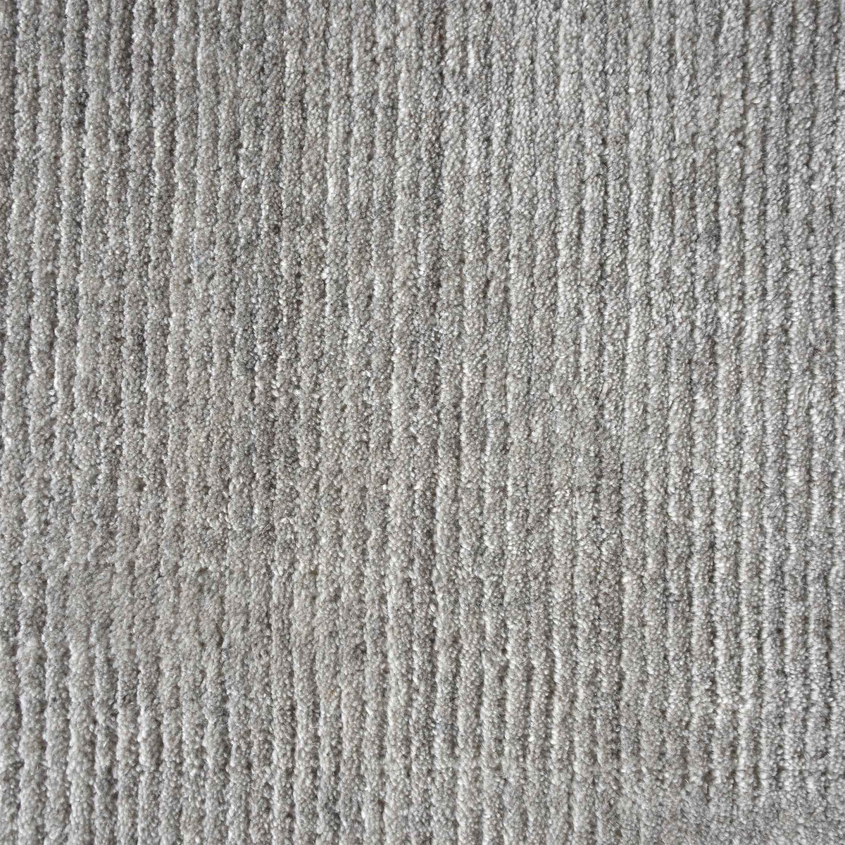 Monolith & Heart Martinet Hand-Woven Recycled PET Rug, Light Grey