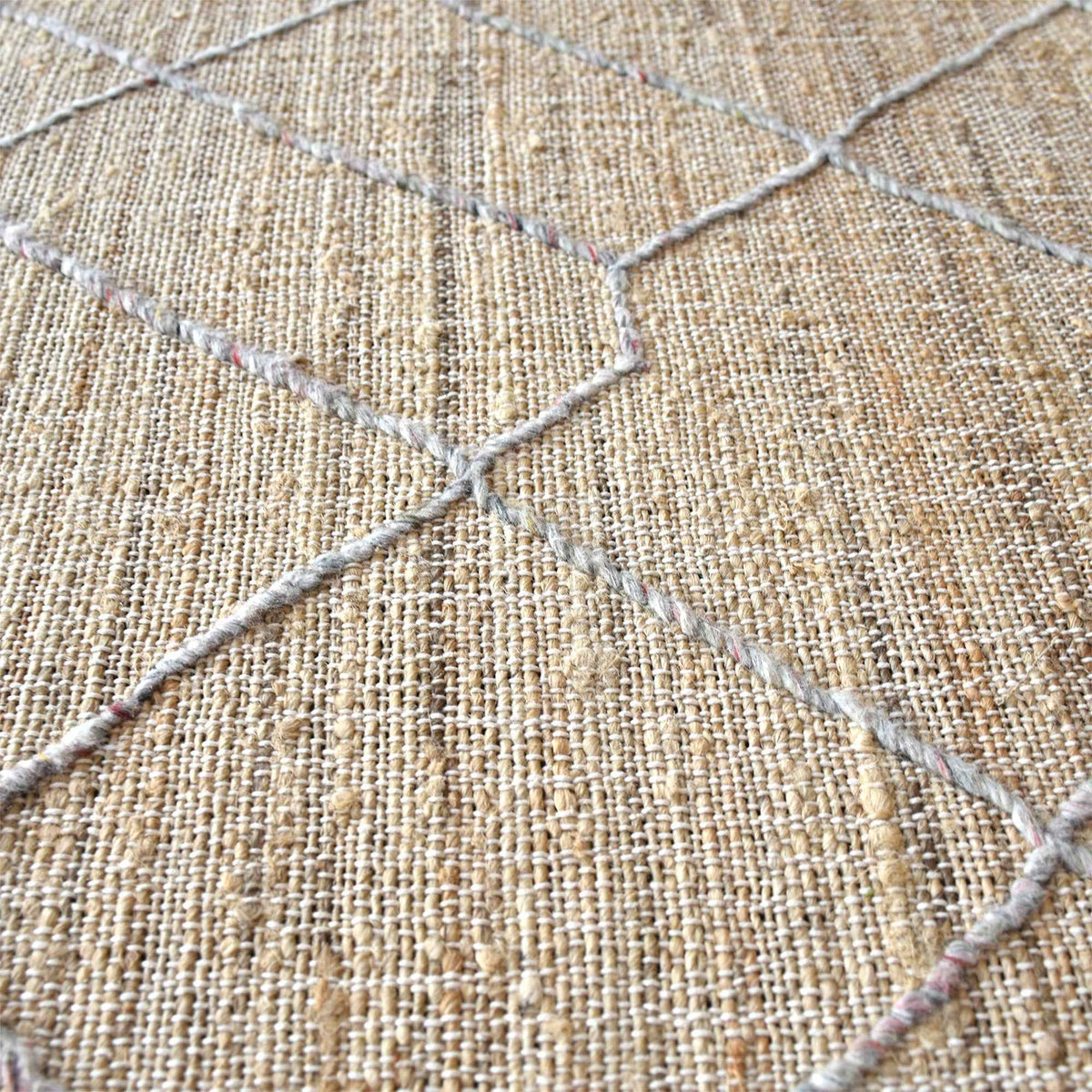 Monolith & Heart Menan Hand-Woven Wool & Hemp Rug, Natural