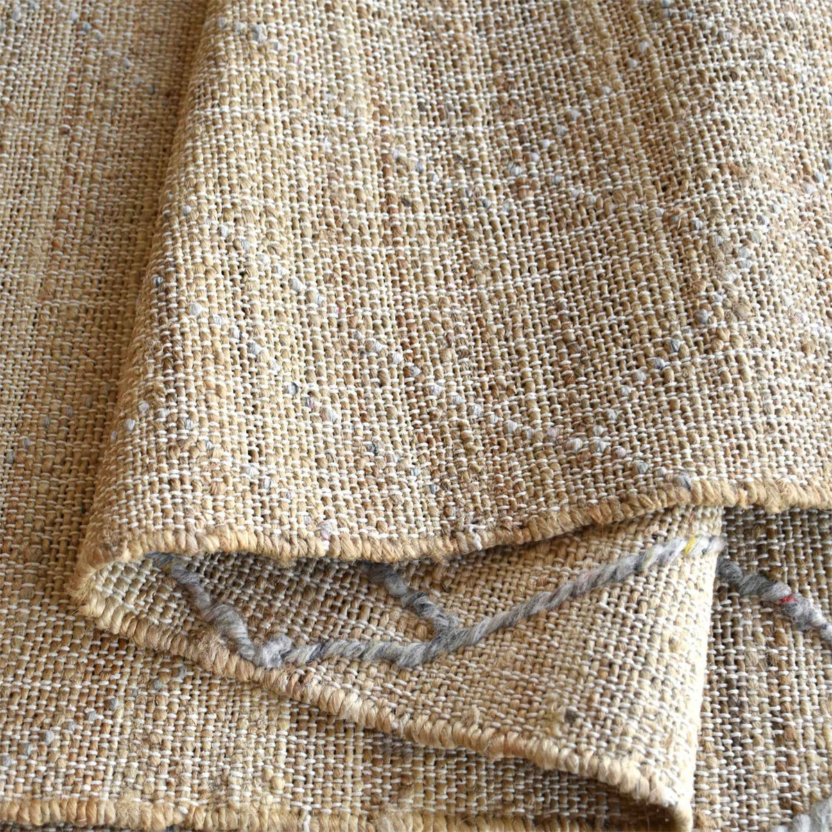 Monolith & Heart Menan Hand-Woven Wool & Hemp Rug, Natural