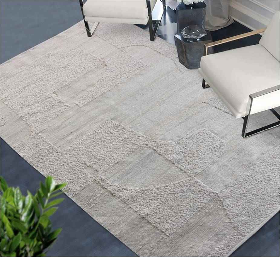 Monolith & Heart Milutin Hand-Woven Jute & Wool Rug, Ivory