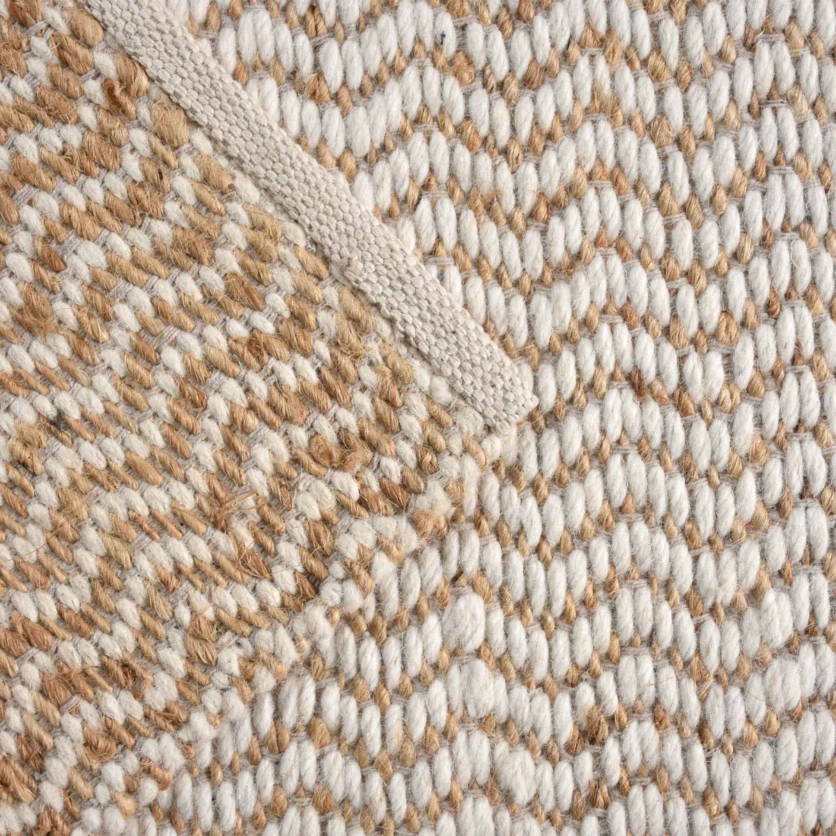 Monolith & Heart Mission Hand-Woven Jute & Wool Rug, Ivory
