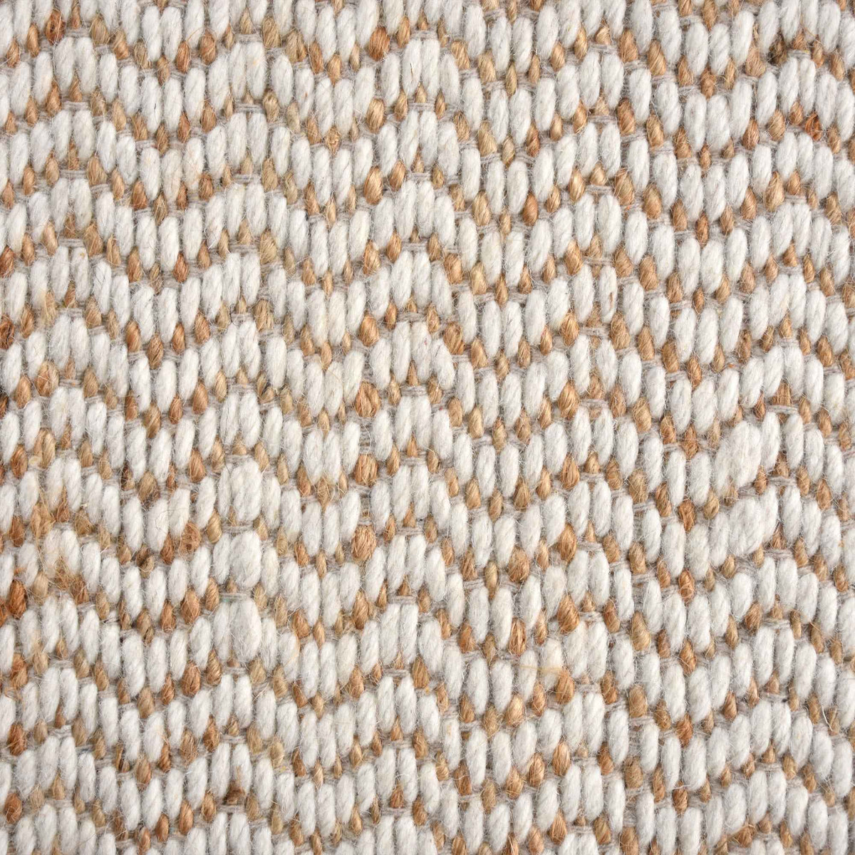 Monolith & Heart Mission Hand-Woven Jute & Wool Rug, Ivory
