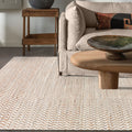 MISSION RUG - NATURAL/IVORY - JUTE/WOOL - HANDWOVEN