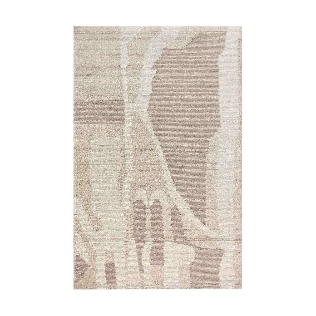 MLAVA RUG - IVORY/ BEIGE - WOOL - HAND WOVEN, OVER TUFTED
