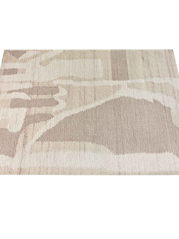 MLAVA RUG - IVORY/ BEIGE - WOOL - HAND WOVEN, OVER TUFTED