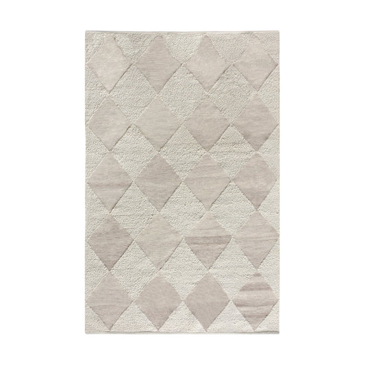 MOLOPO RUG - IVORY/BEIGE - WOOL/PET