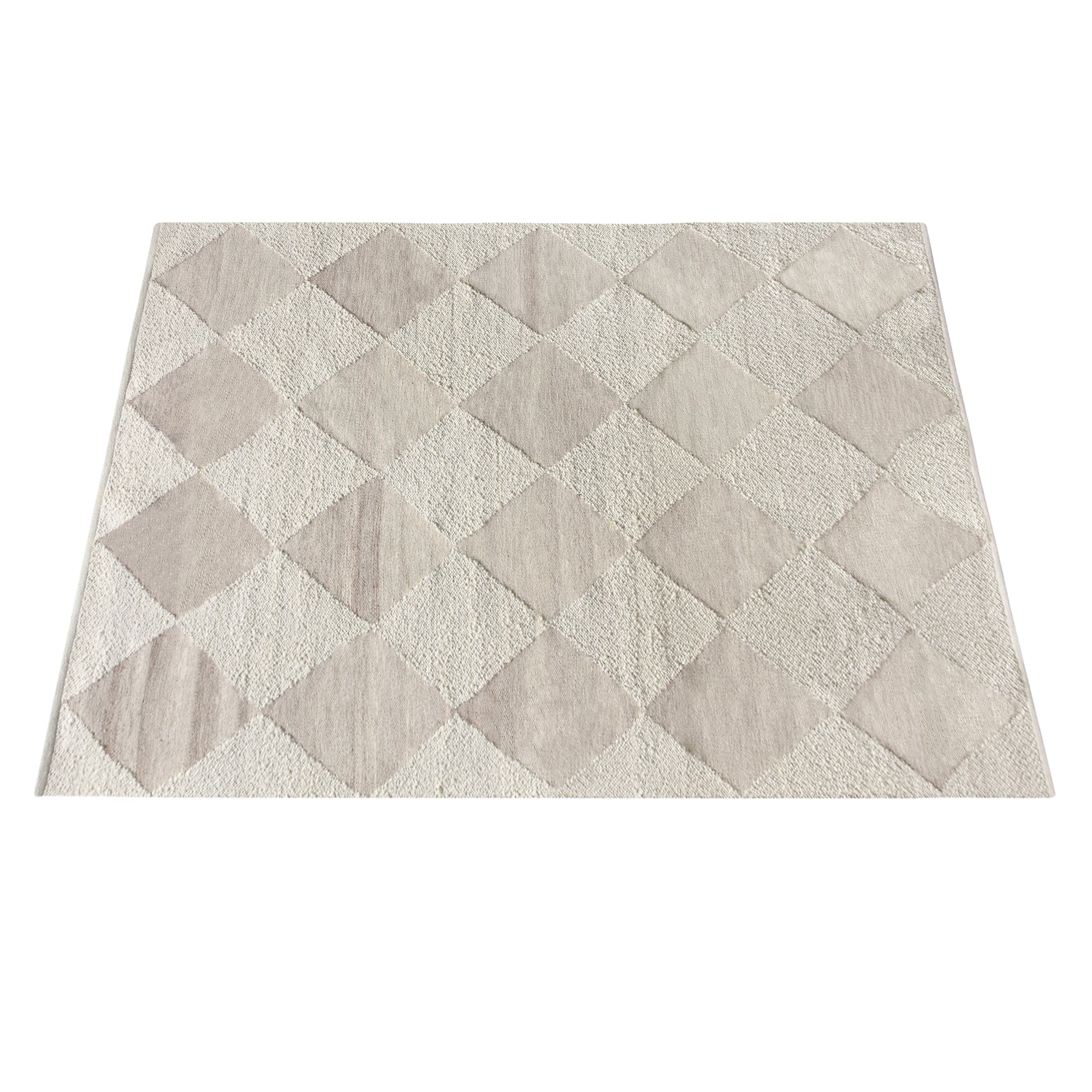 MOLOPO RUG - IVORY/BEIGE - WOOL/PET