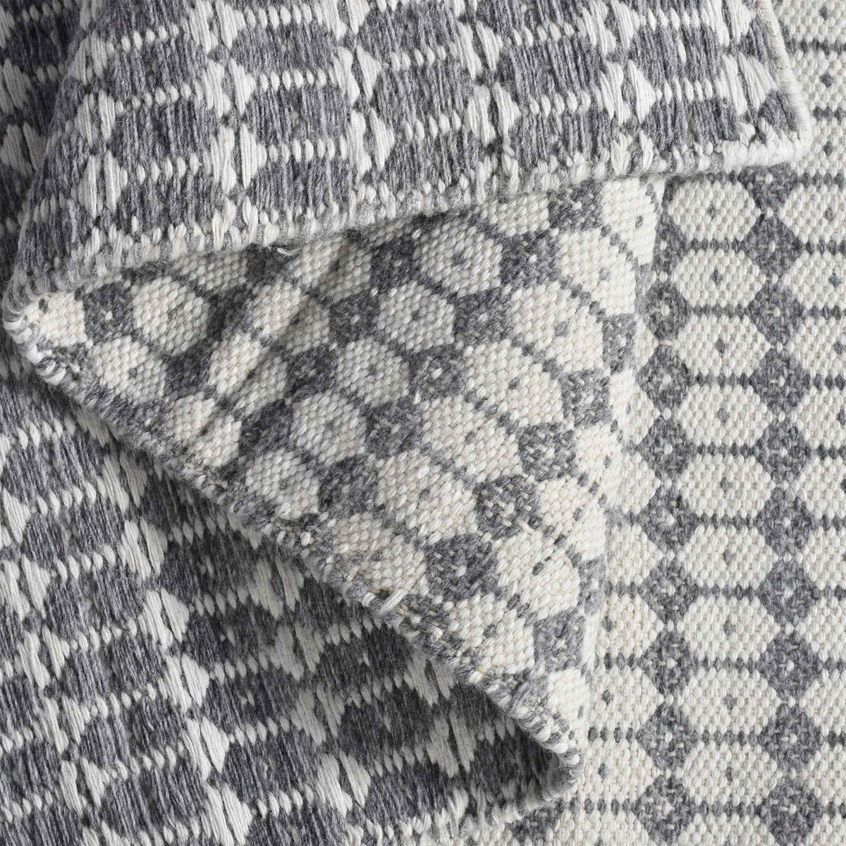 Monolith & Heart Mornington Hand-Woven PET Rug, Ivory and Grey, 4 Sizes