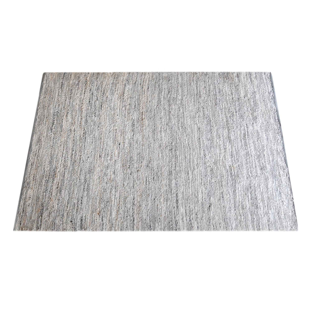 Monolith & Heart Moulin Hand-Woven Hemp & Wool Rug, Grey