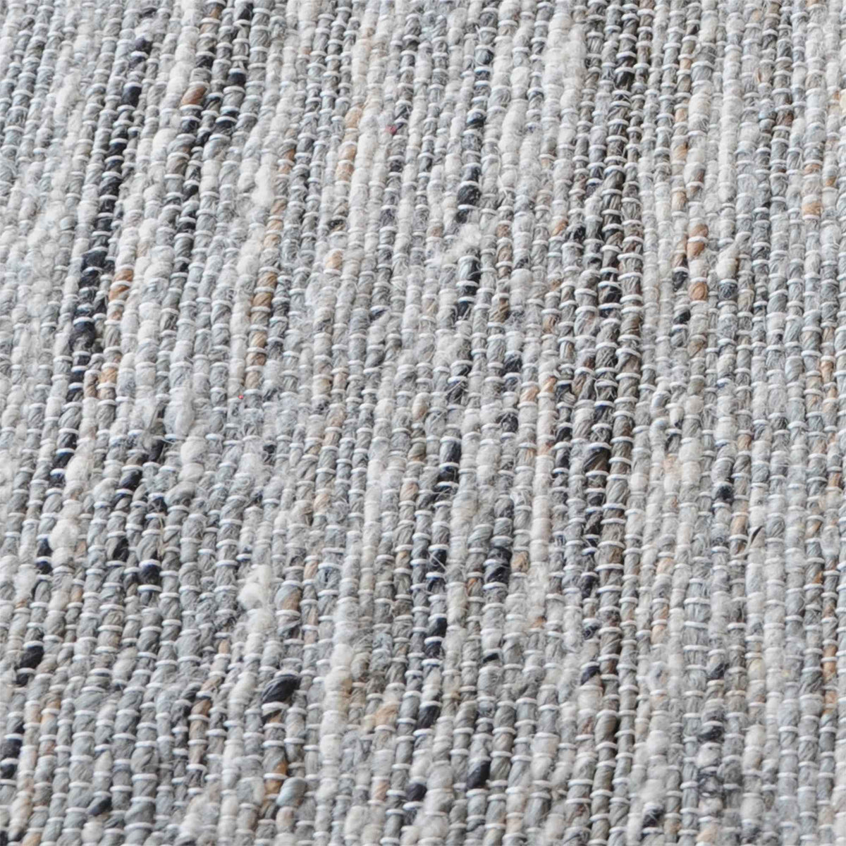 Monolith & Heart Moulin Hand-Woven Hemp & Wool Rug, Grey