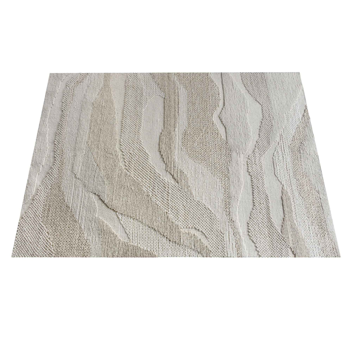Monolith & Heart Mowsbury Hand-Woven Wool Rug, Ivory