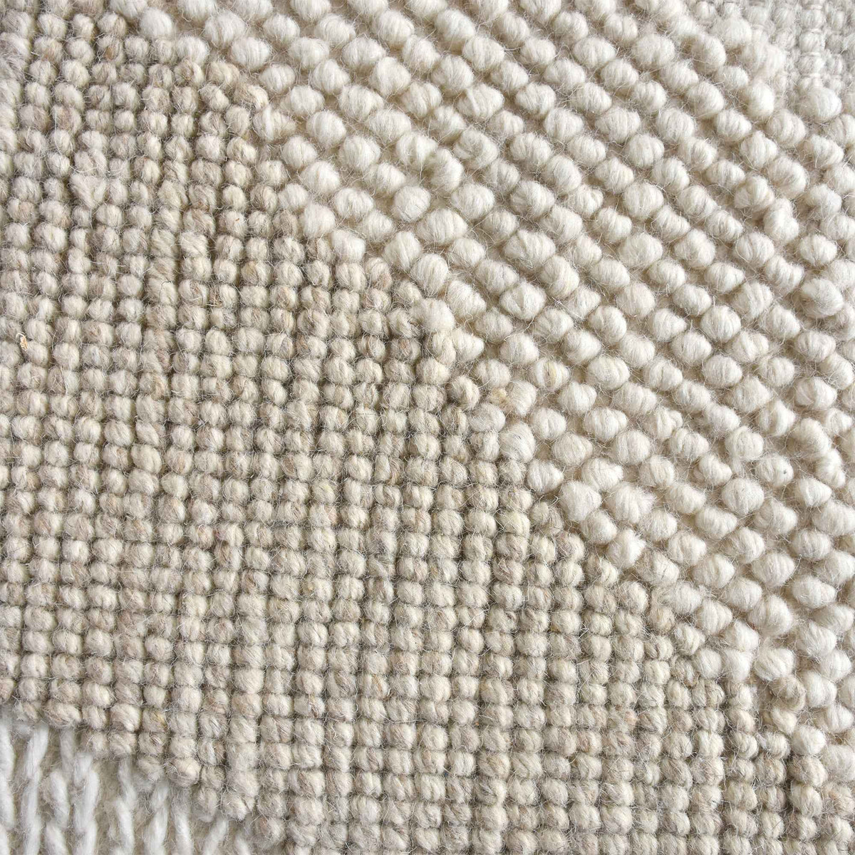Monolith & Heart Mowsbury Hand-Woven Wool Rug, Ivory