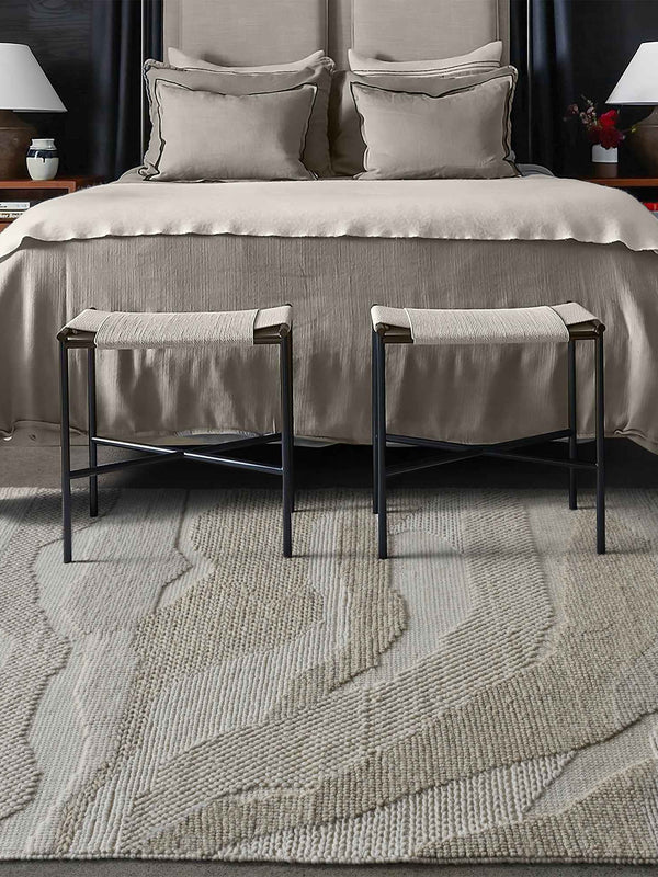 MOWSBURY RUG - WOOL - IVORY - HANDWOVEN