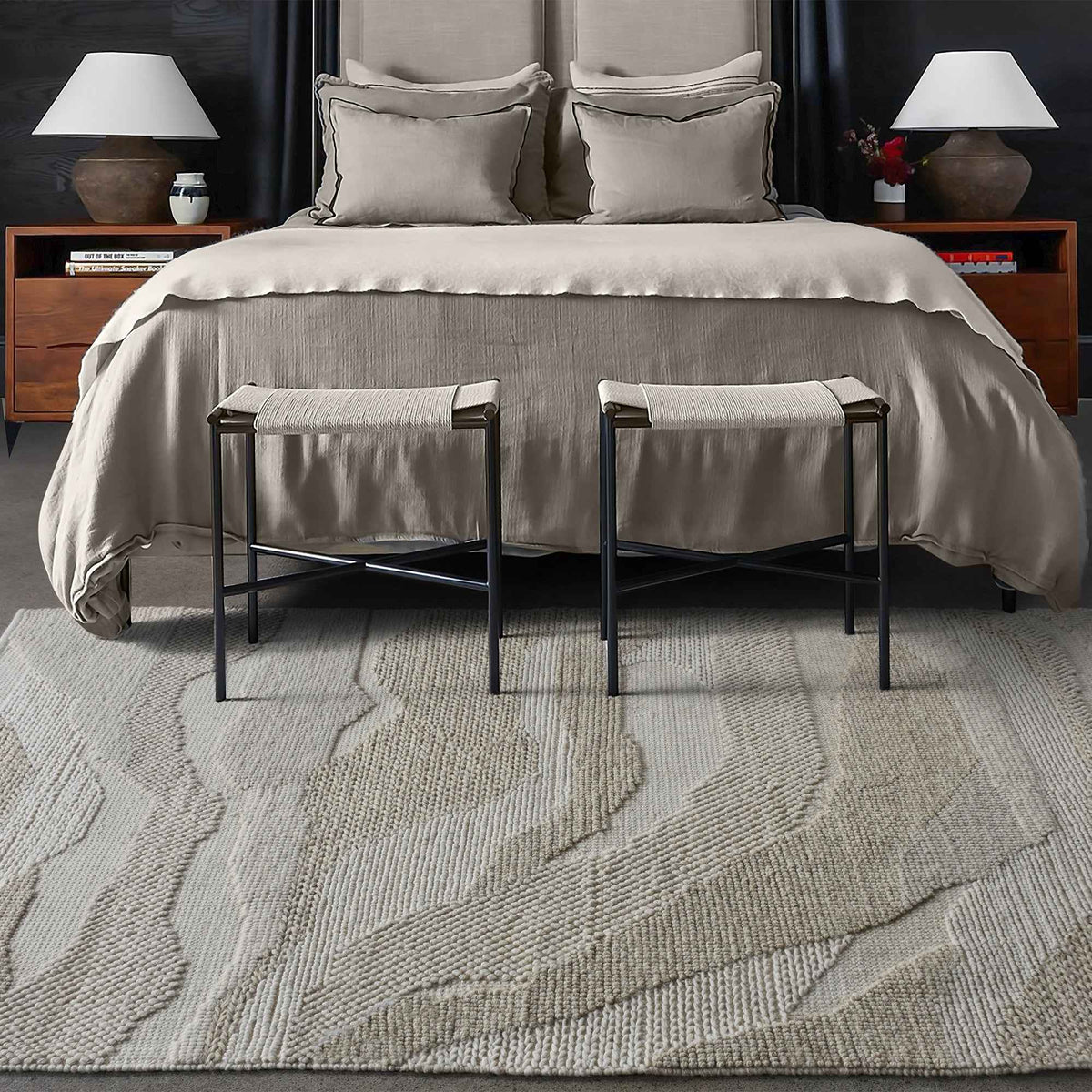 Monolith & Heart Mowsbury Hand-Woven Wool Rug, Ivory