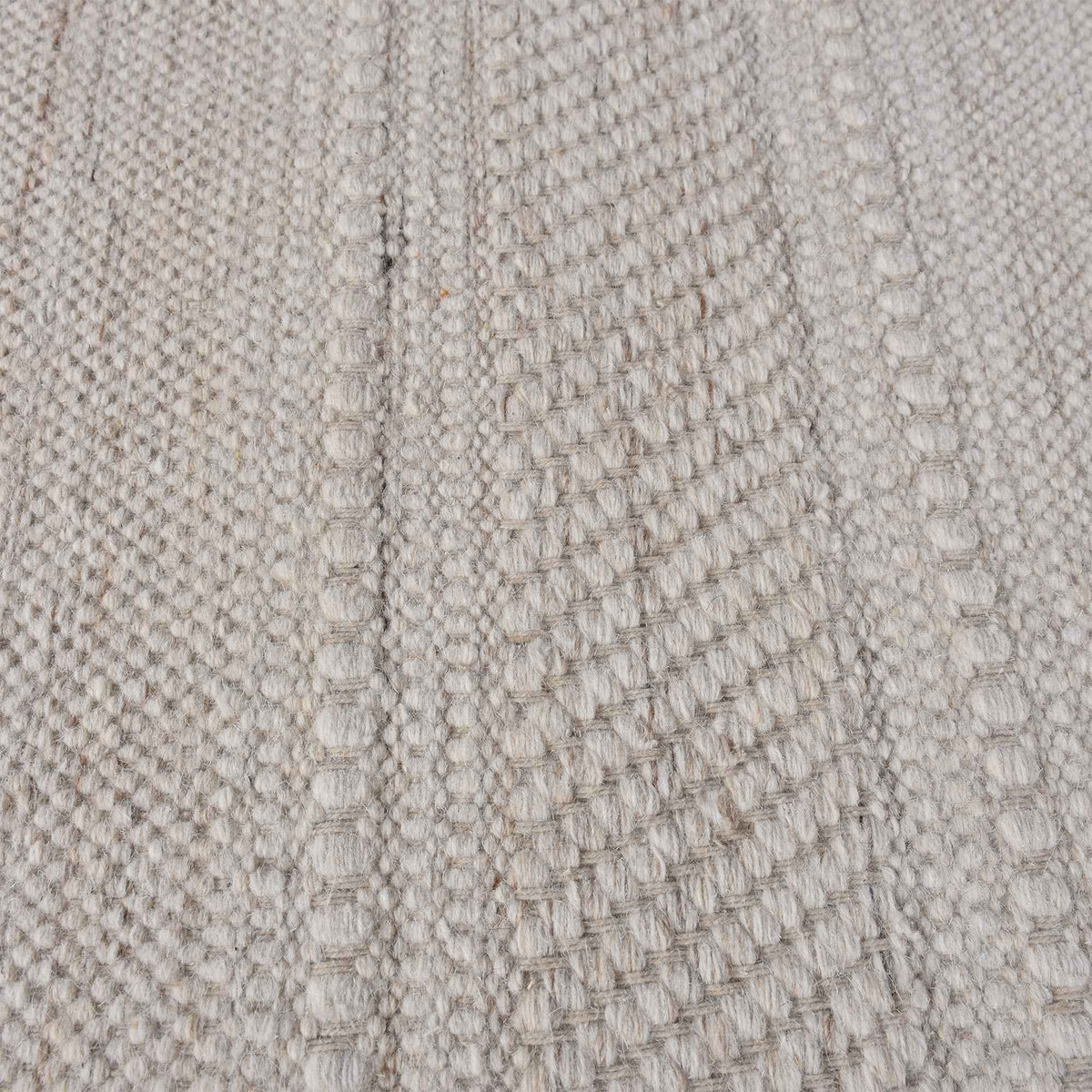 Monolith & Heart Mures Punja Kelim Wool Rug, Natural White & Beige