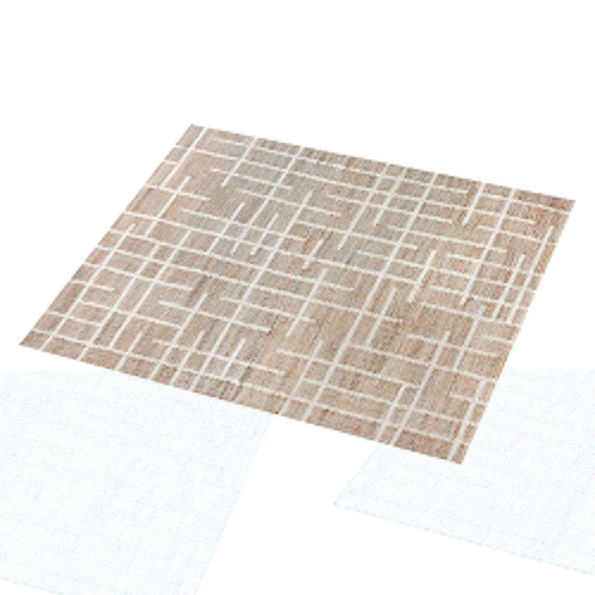 Monolith & Heart Nachez Hand-Carved Jute & Wool Rug, Blue