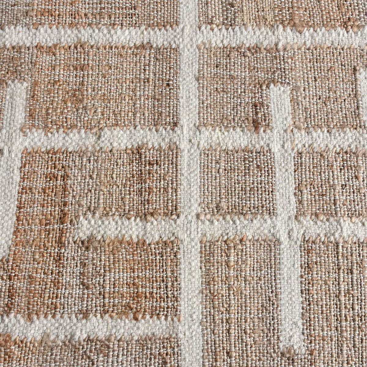 Monolith & Heart Nachez Hand-Carved Jute & Wool Rug, Blue