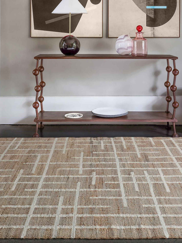 NACHEZ RUG - NATURAL/IVORY - JUTE/WOOL