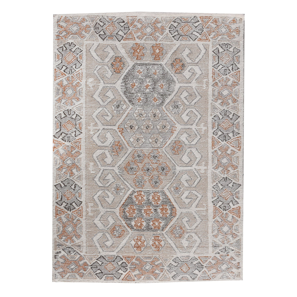 Area Rug, Bedroom Rug, Living Room Rug, Living Area Rug, Indian Rug, Office Carpet, Office Rug, Shop Rug Online, Wool, Natural White, Multi, Hand woven, Cut And Loop, Symmetrical