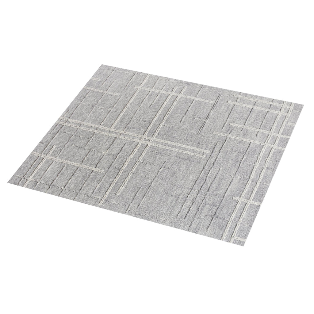 OMRA RUG - WOOL - BLUE/IVORY