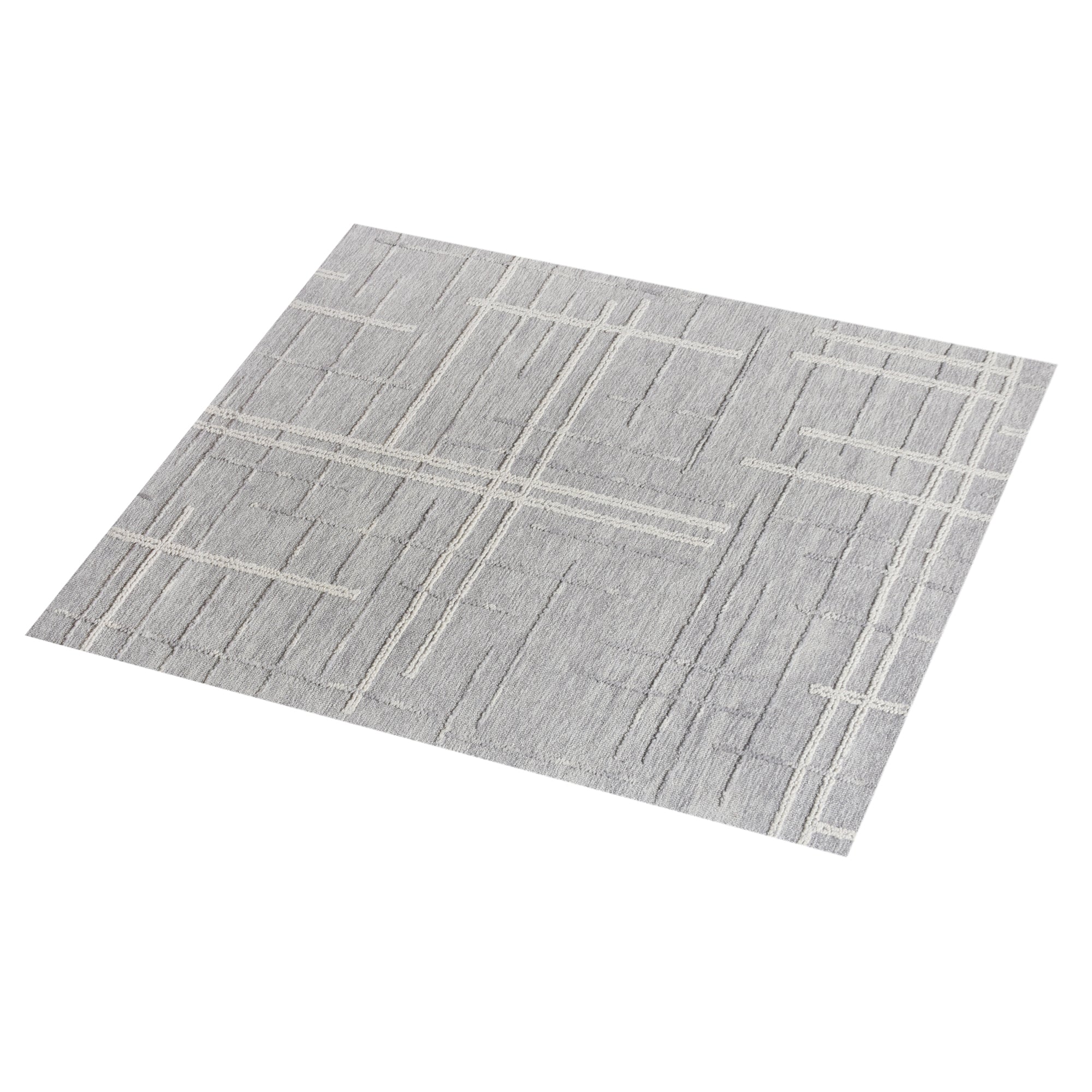 OMRA RUG - WOOL - BLUE/IVORY