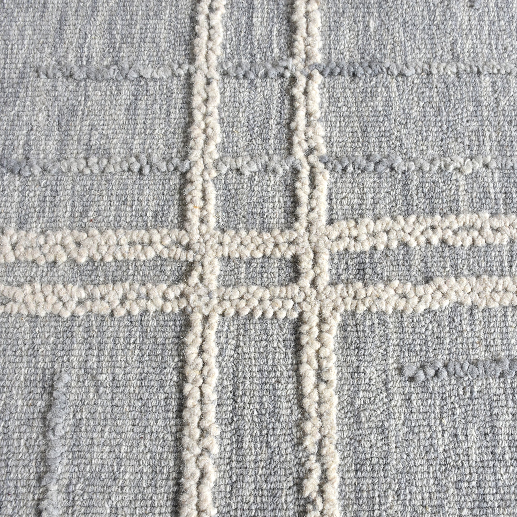 OMRA RUG - WOOL - BLUE/IVORY