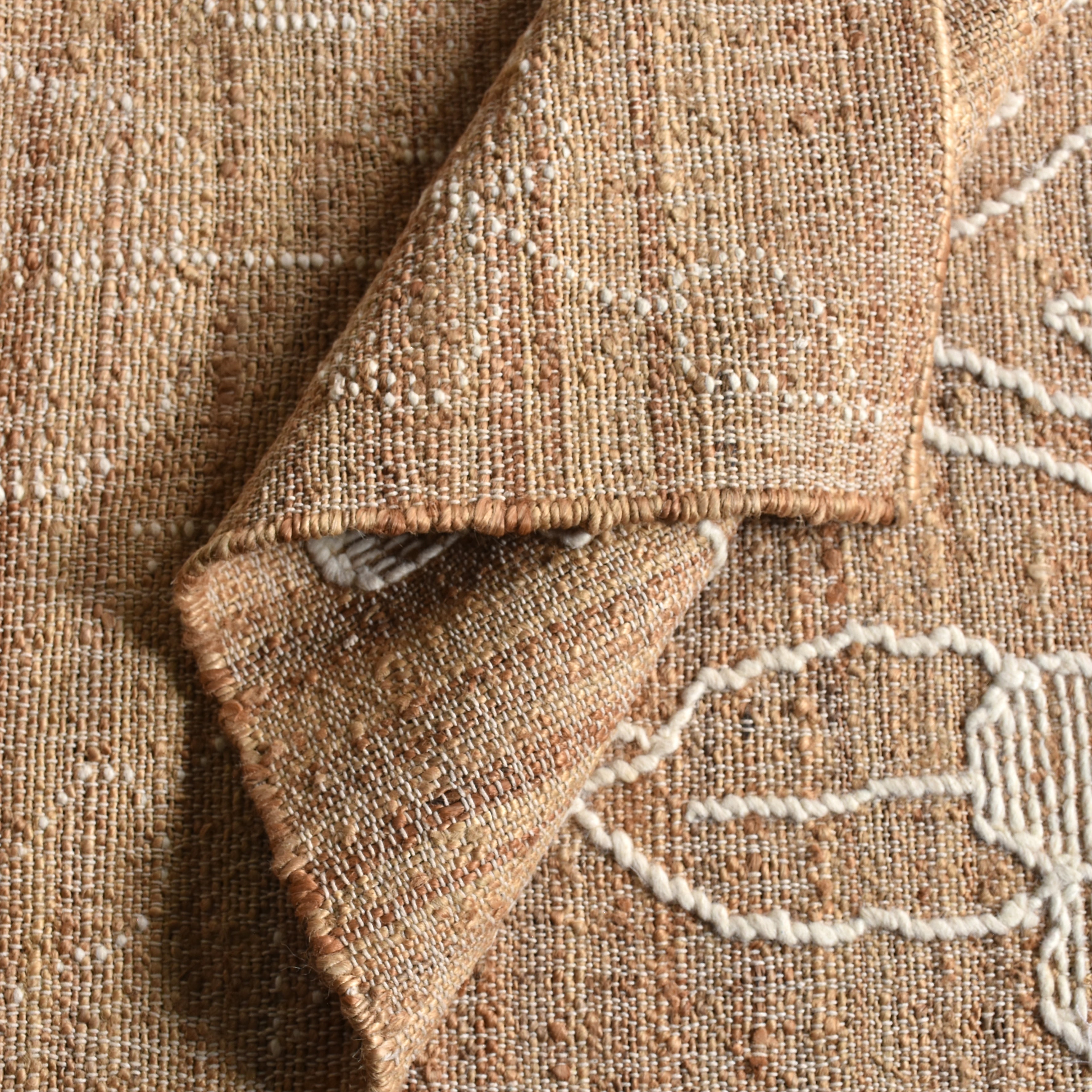ORRELL RUG - NATURAL/IVORY- PUNJA KELIM - WOOL + JUTE