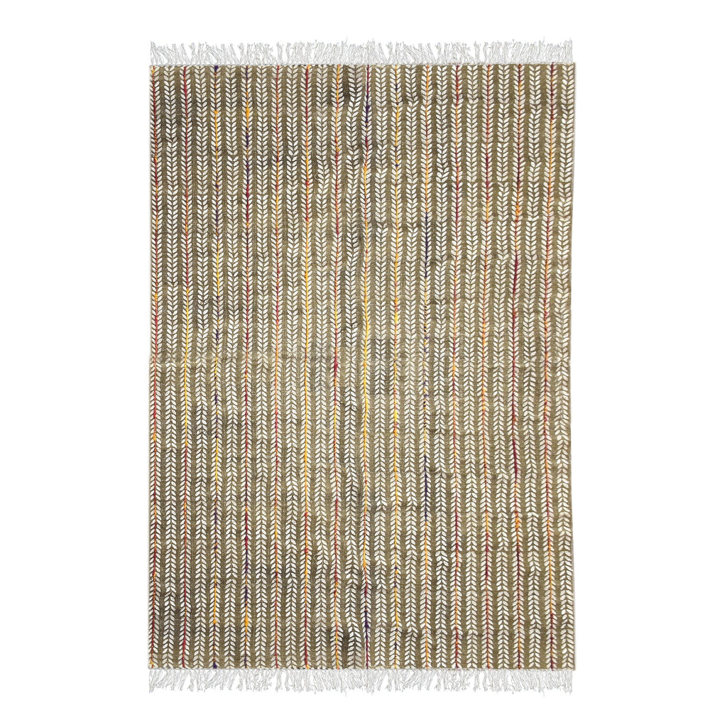 Area Rug, Bedroom Rug, Living Room Rug, Living Area Rug, Indian Rug, Office Carpet, Office Rug, Shop Rug Online, Cotton, Printed, Polyester, Olive, Pitloom, Flat Weave, Printed