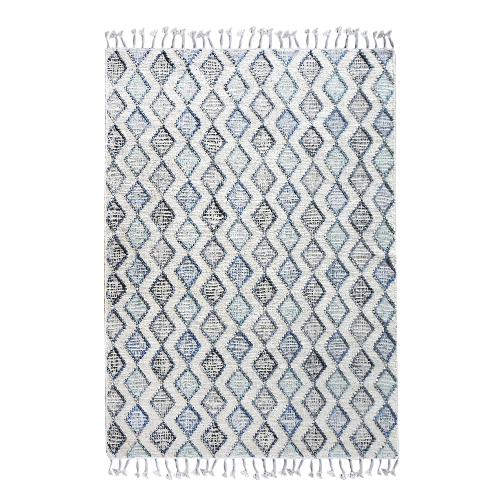 Area Rug, Bedroom Rug, Living Room Rug, Living Area Rug, Indian Rug, Office Carpet, Office Rug, Shop Rug Online, Hemp, Pet, Beige, Grey, Blue, Geometrical