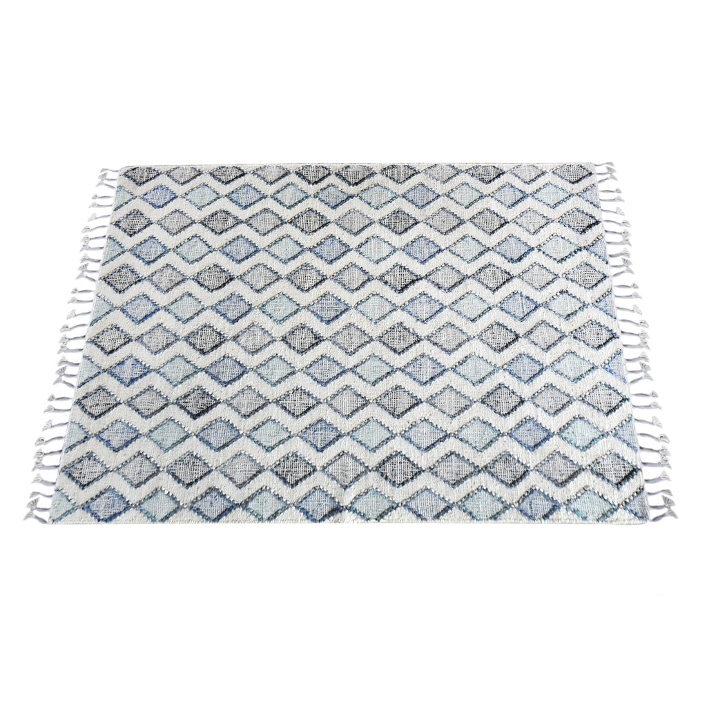 Area Rug, Bedroom Rug, Living Room Rug, Living Area Rug, Indian Rug, Office Carpet, Office Rug, Shop Rug Online, Hemp, Pet, Beige, Grey, Blue, Geometrical
