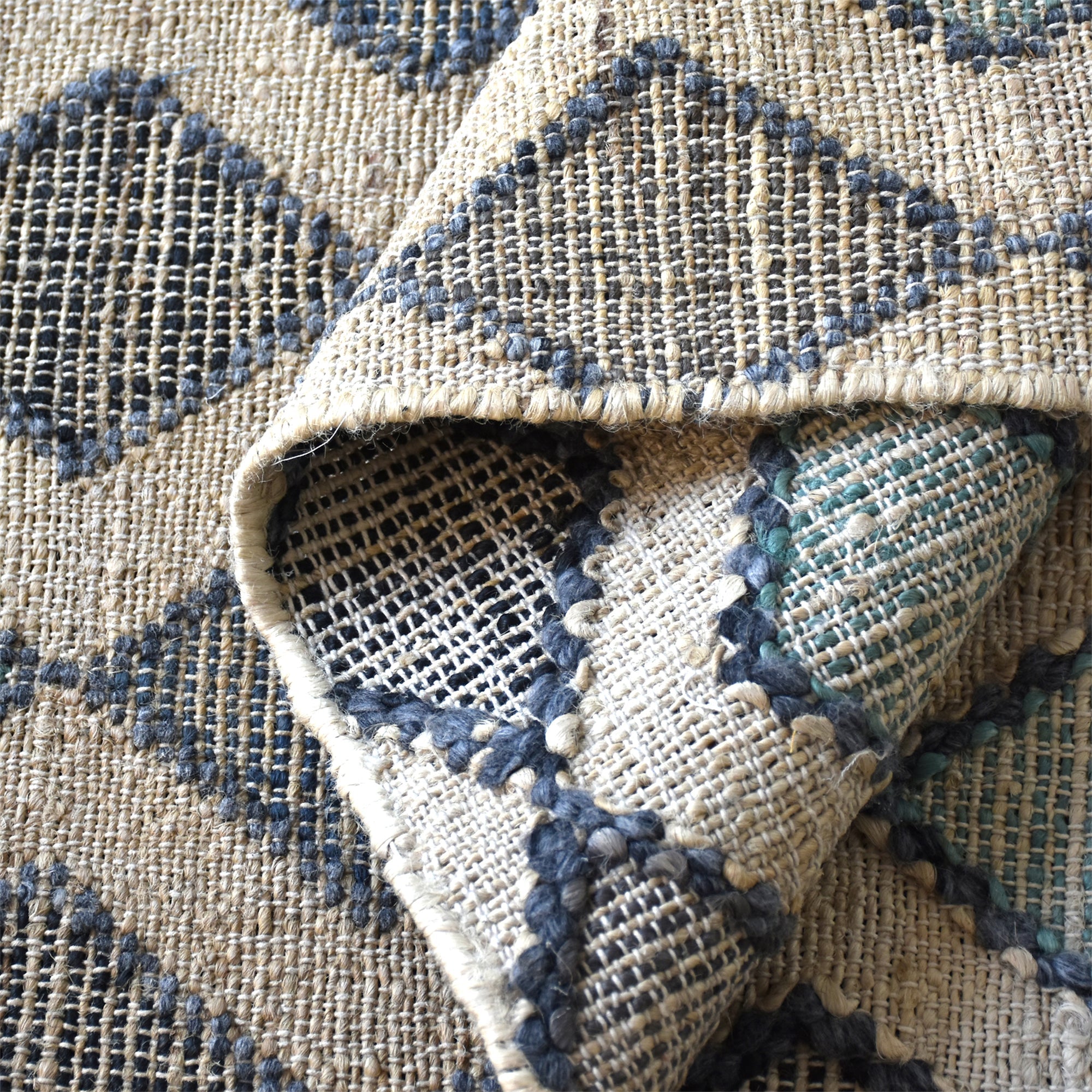 Area Rug, Bedroom Rug, Living Room Rug, Living Area Rug, Indian Rug, Office Carpet, Office Rug, Shop Rug Online, Hemp, Pet, Beige, Grey, Blue, Geometrical