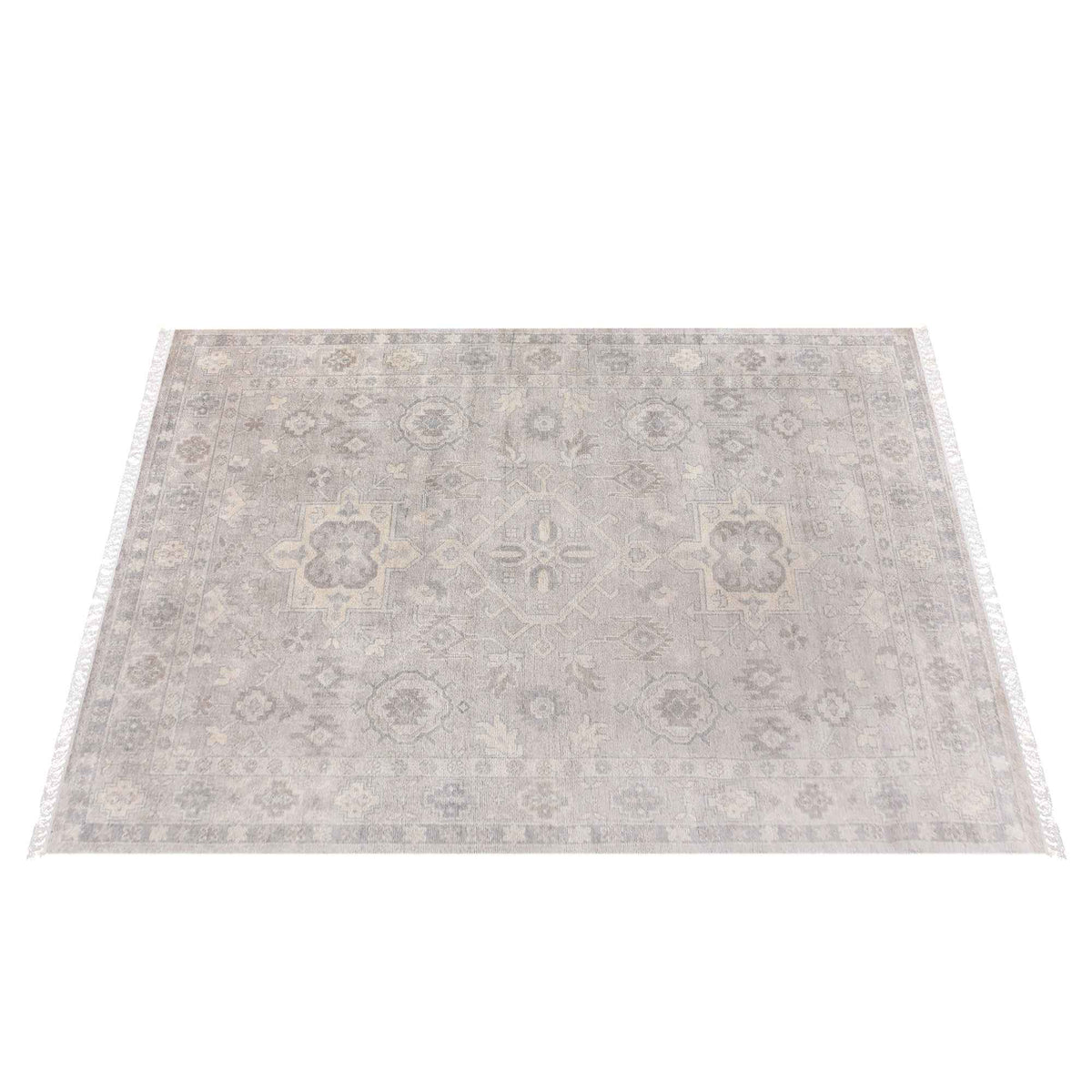 Monolith & Heart Pamiers Hand-Knotted Wool Rug, Grey, Multiple Sizes