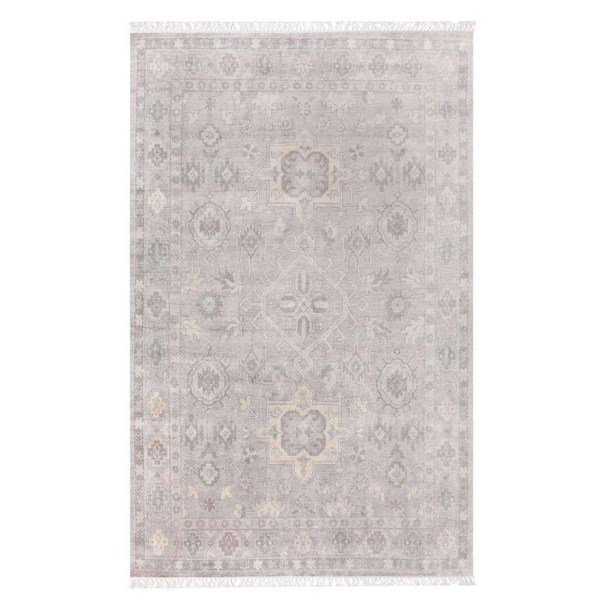 Monolith & Heart Pamiers Hand-Knotted Wool Rug, Grey, Multiple Sizes